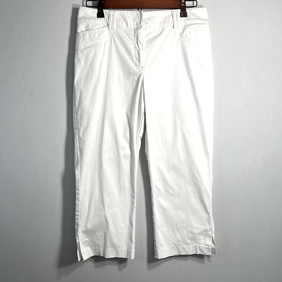 Tribal Stretch White Capri Pants size 6 - Picture 2 of 9